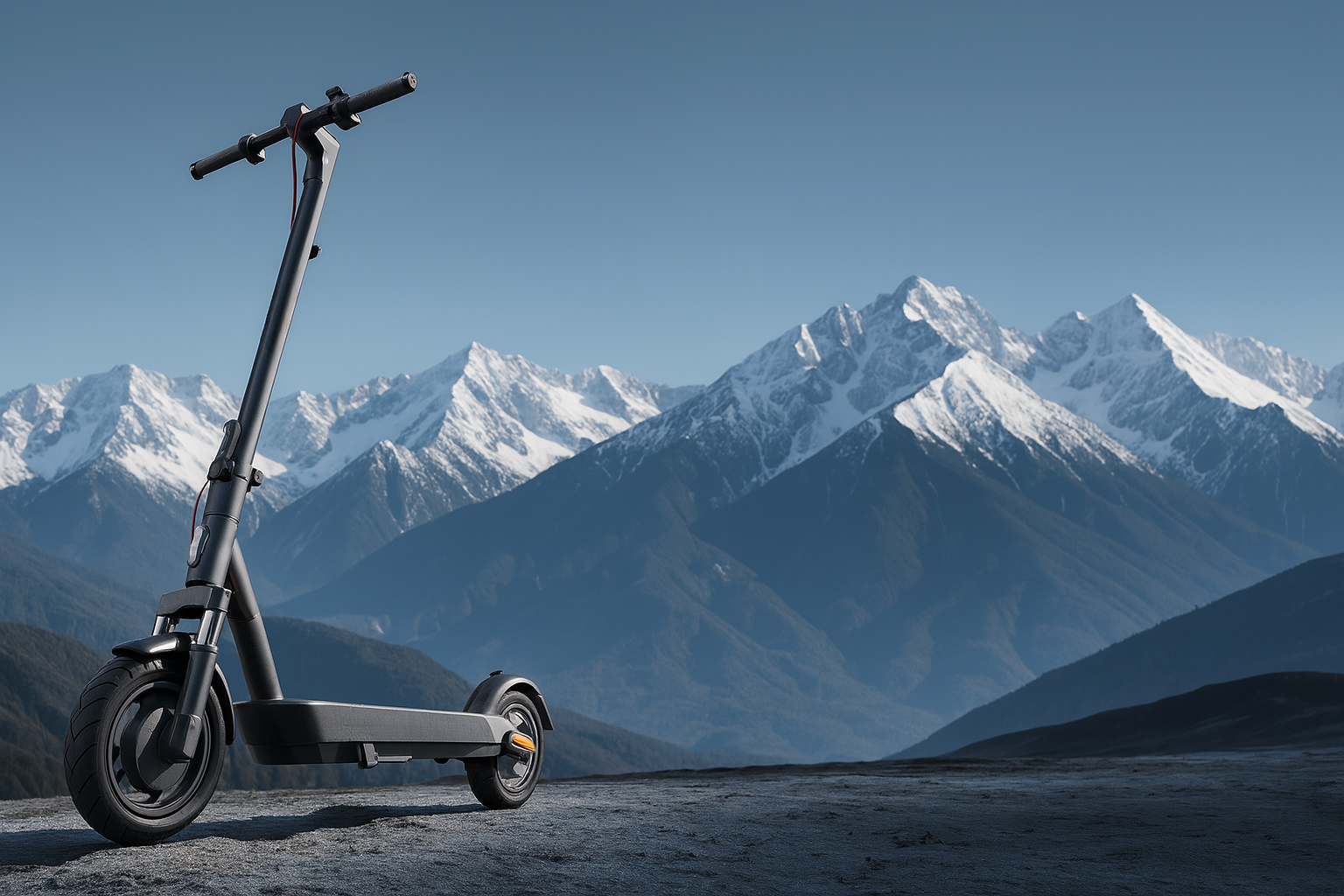 Electric scooter in Bansko